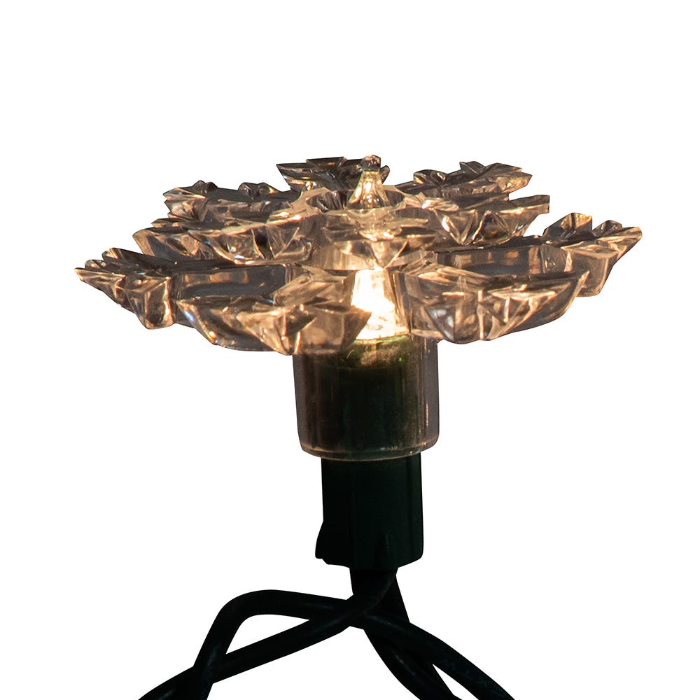 Kurt Adler Indoor/Outdoor UL 35-Light Double Layer Snowflake Reflector Set