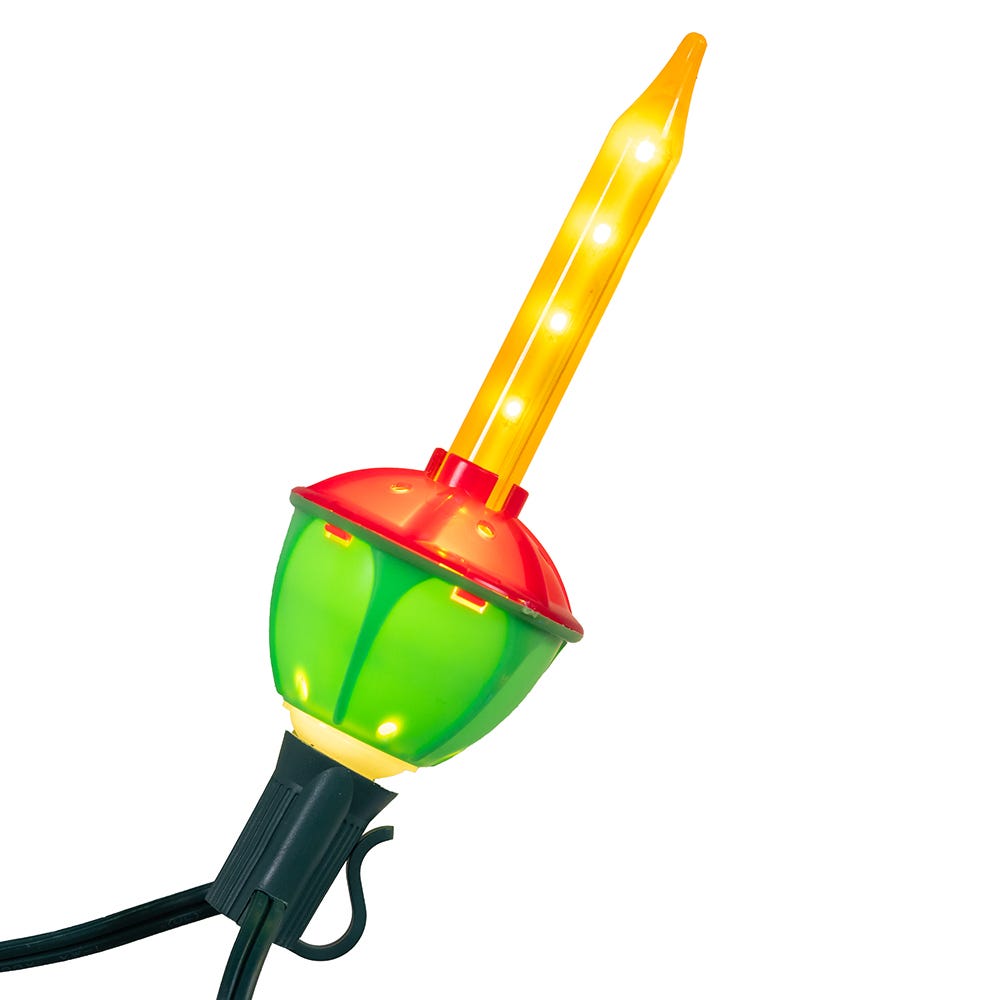 Kurt Adler UL 7-Light LED Multicolor Bubble String Light Set