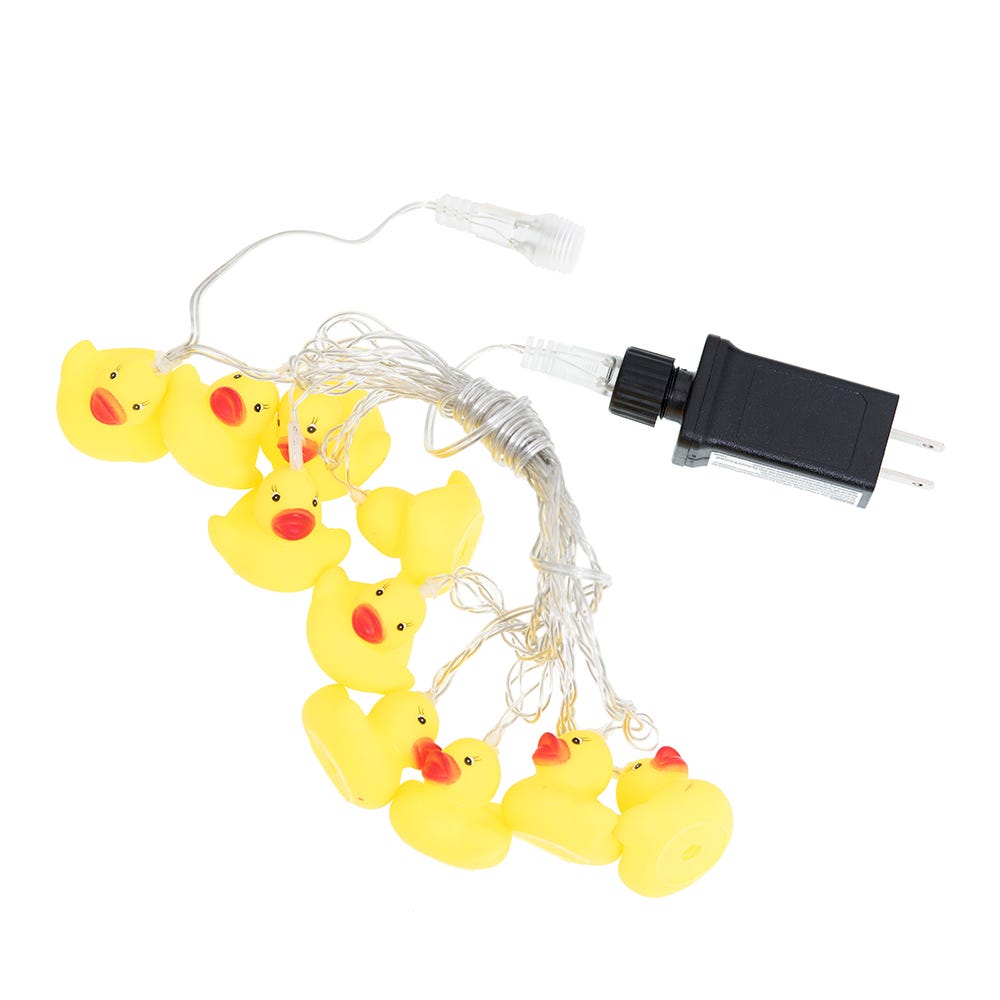 Kurt Adler 10-Light Yellow Duck Warm White LED Light Set