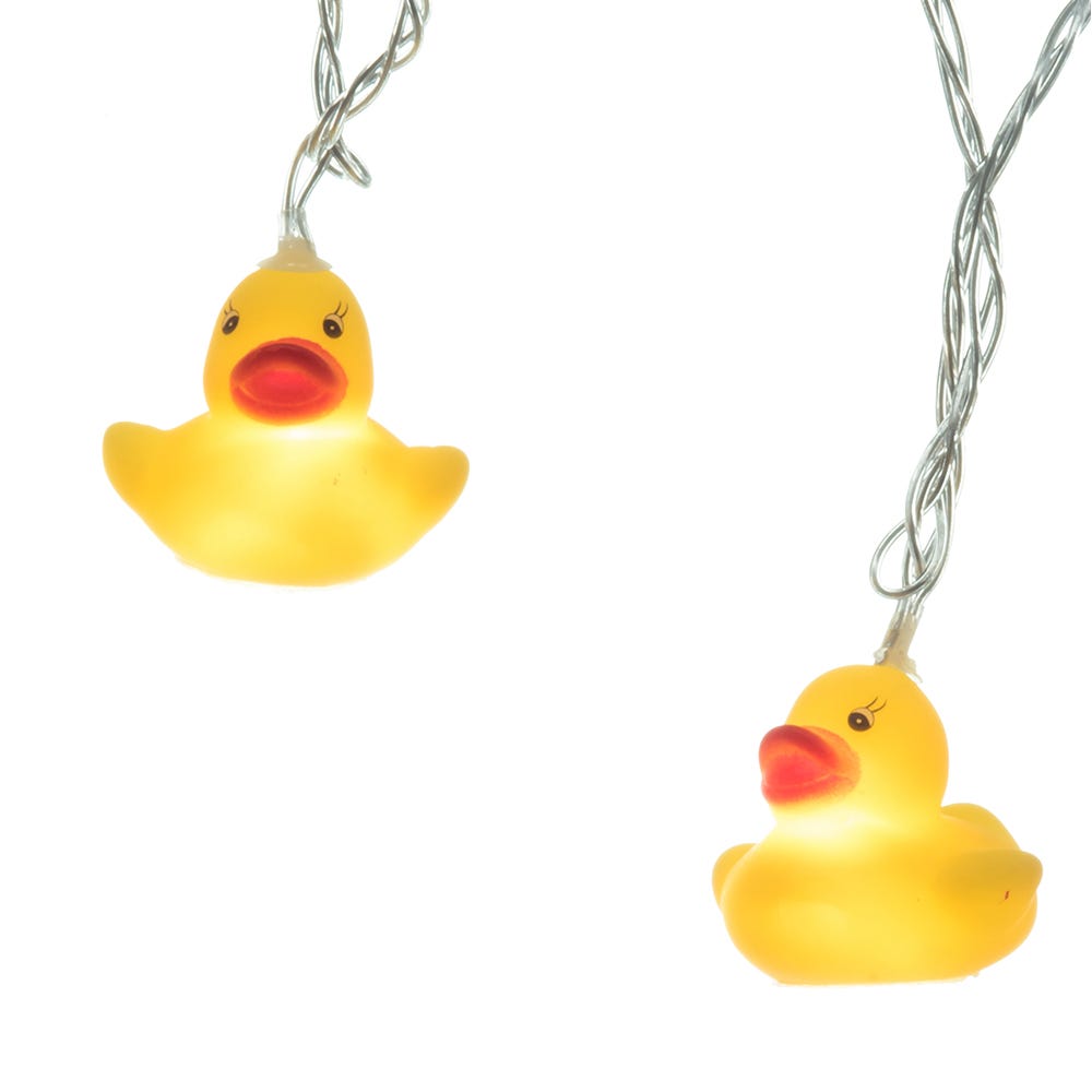 Kurt Adler 10-Light Yellow Duck Warm White LED Light Set