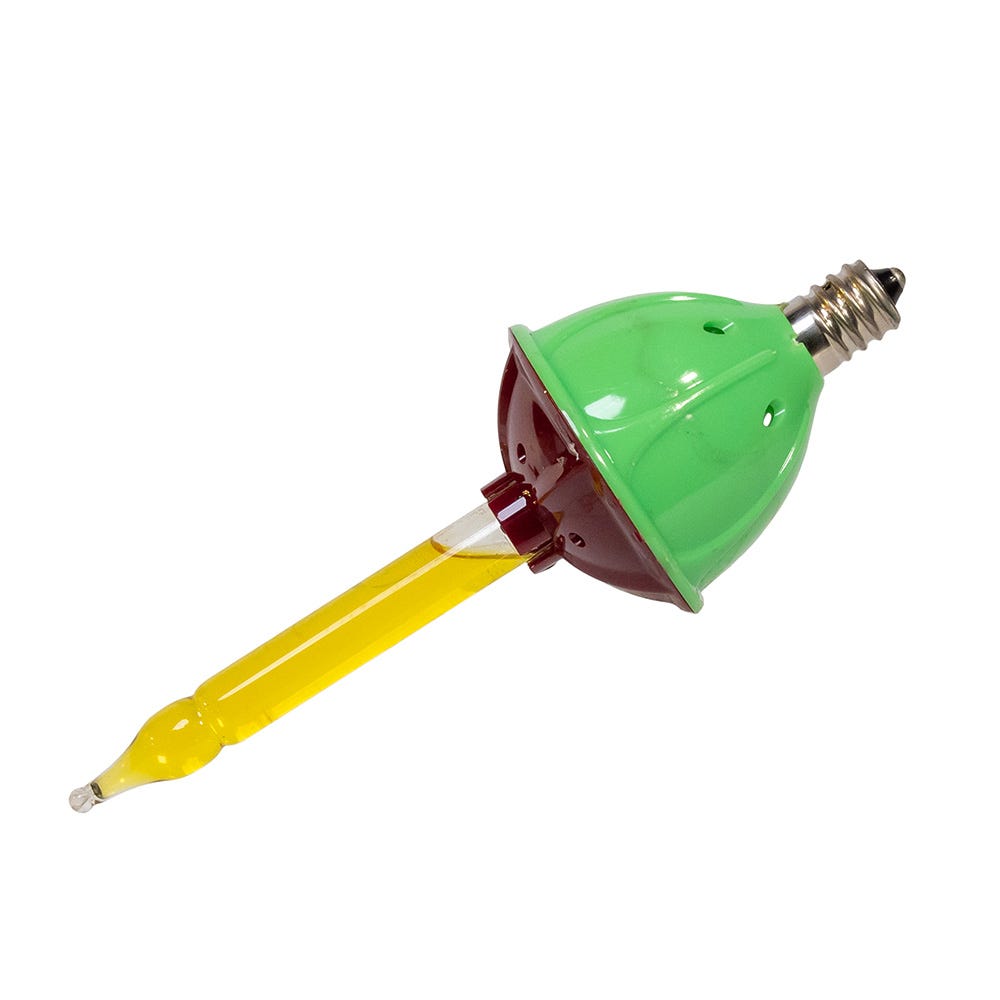 Kurt Adler 6.69-Inch Holly Berry and Greenery with Bubble Light