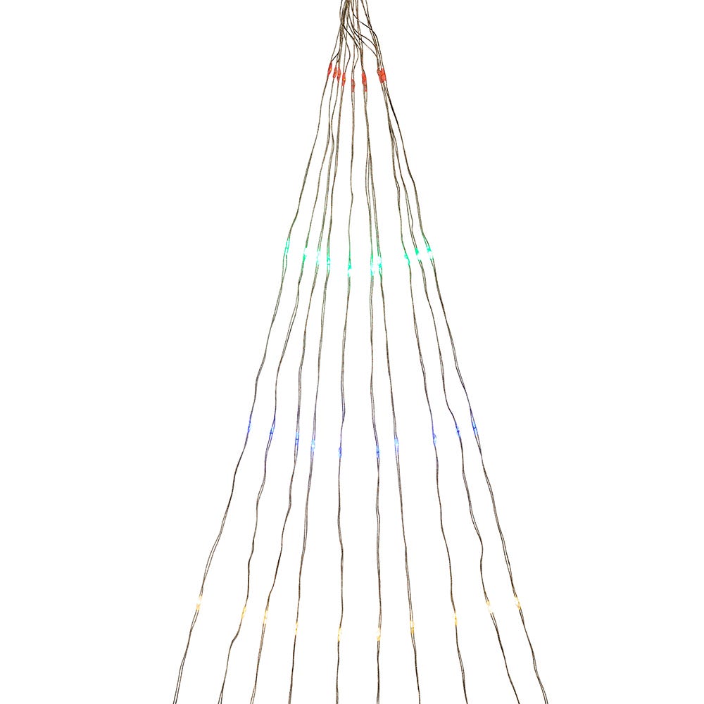 Kurt Adler 78-inch Silver Nylon 200 Multi-colored LED Lights