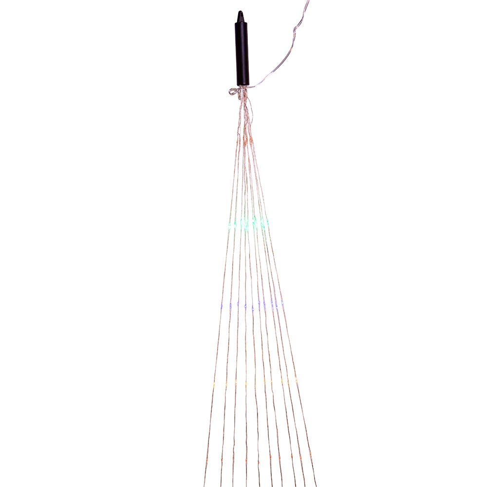 Kurt Adler 78-inch Silver Nylon 200 Multi-colored LED Lights