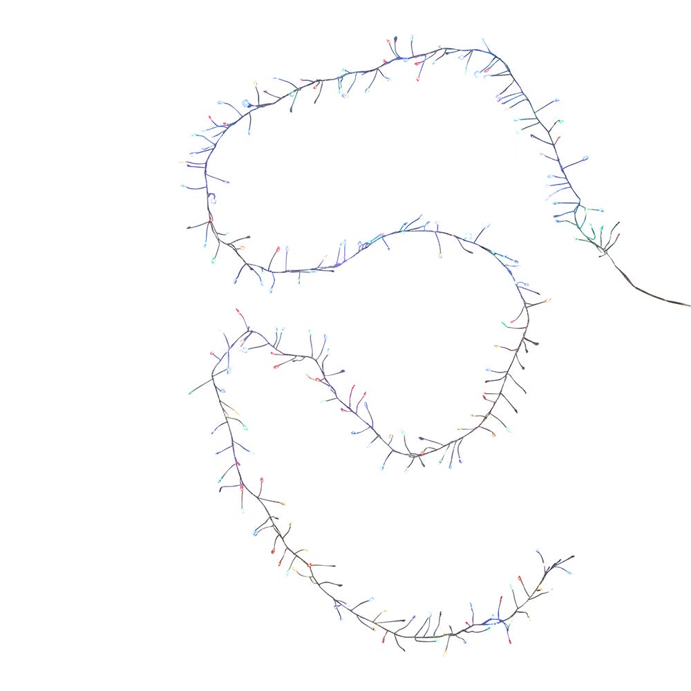 Kurt Adler 240-Light RGB Twinkle Fairy Cluster Light Set