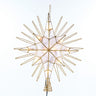 Kurt Adler 10-Light 14-Inch Gold Glitter Capiz Bethlehem Star Treetop