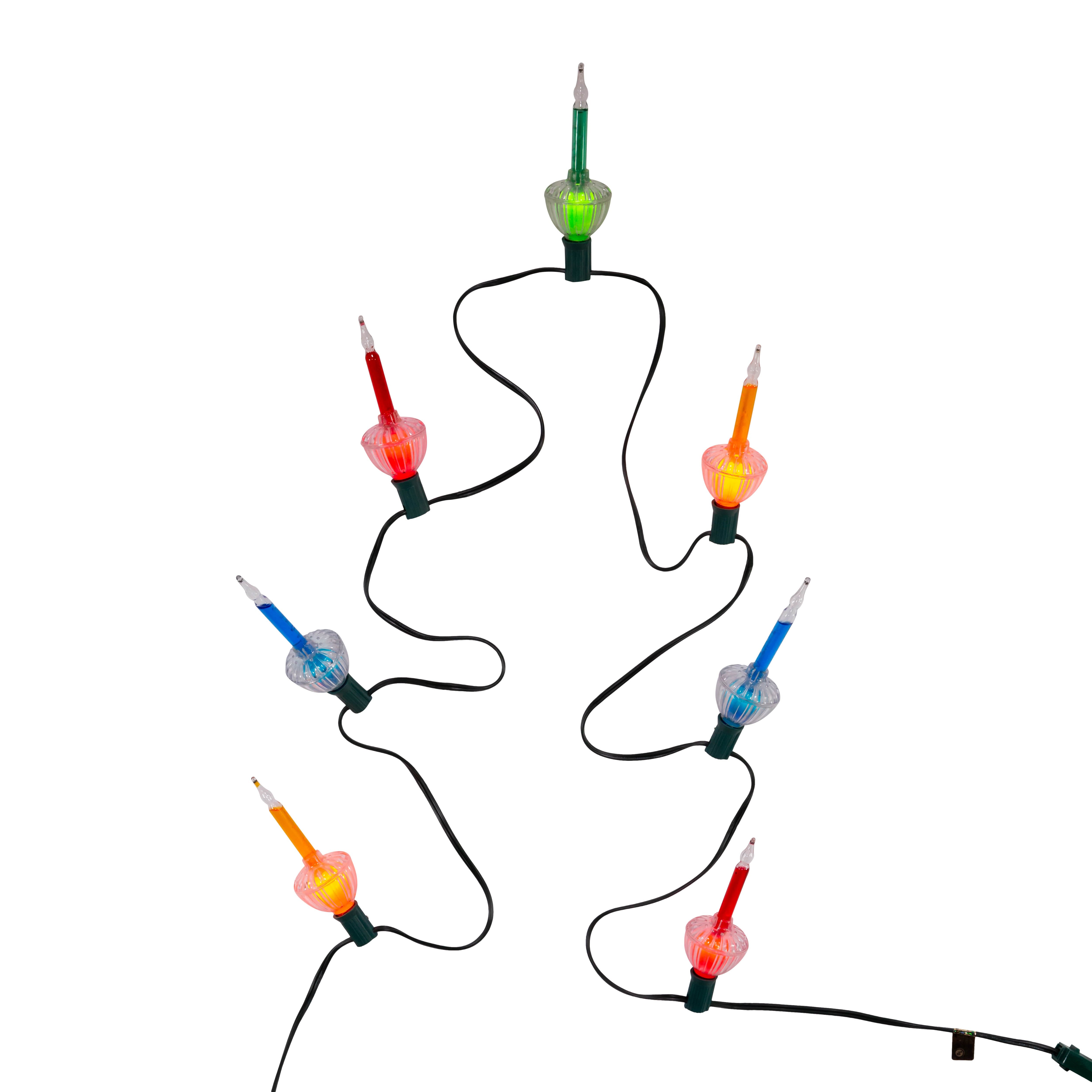 Kurt Adler 7-Light Multi-Color Bubble Light Set