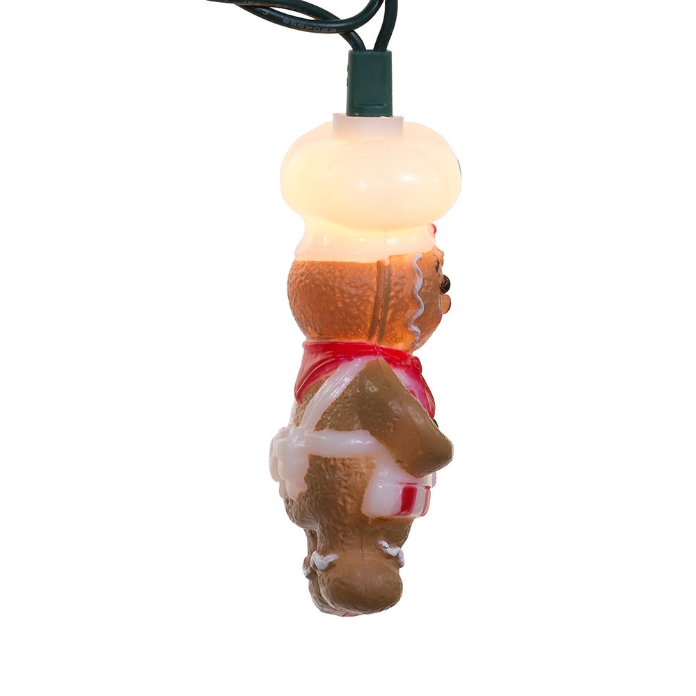 Kurt Adler UL 10-Light Gingerbread Light Set