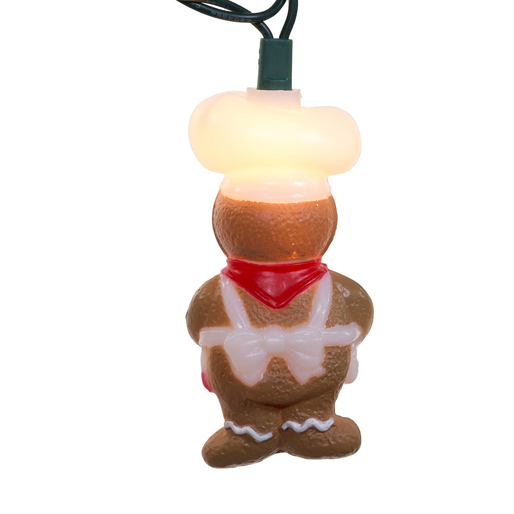 Kurt Adler UL 10-Light Gingerbread Light Set
