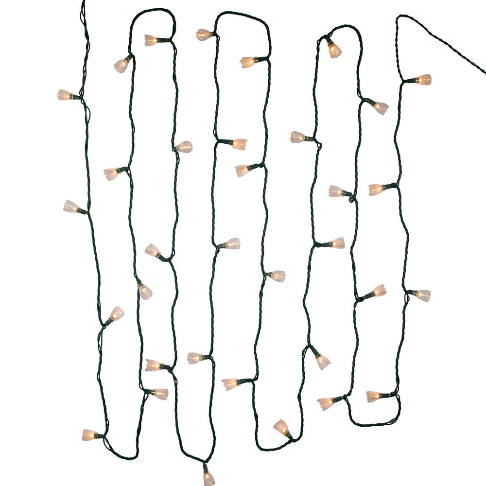 Kurt Adler UL 35-Light Clear Tulip Light Set