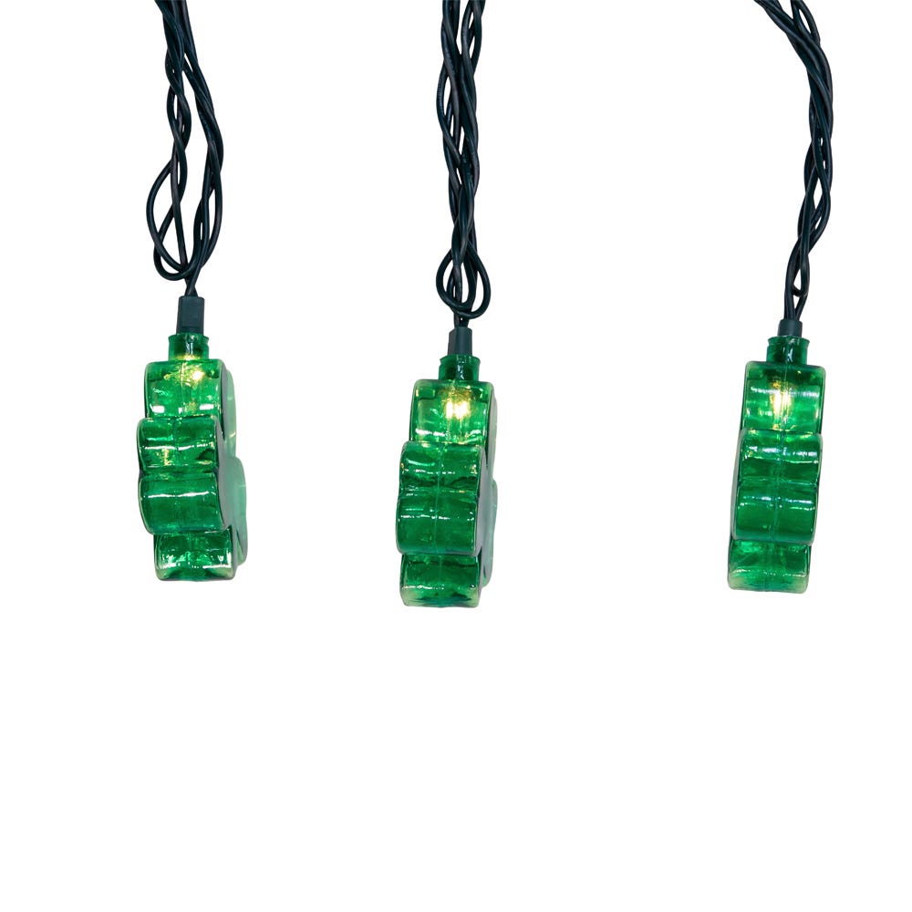 Kurt Adler UL 10-Light Shamrock Light Set