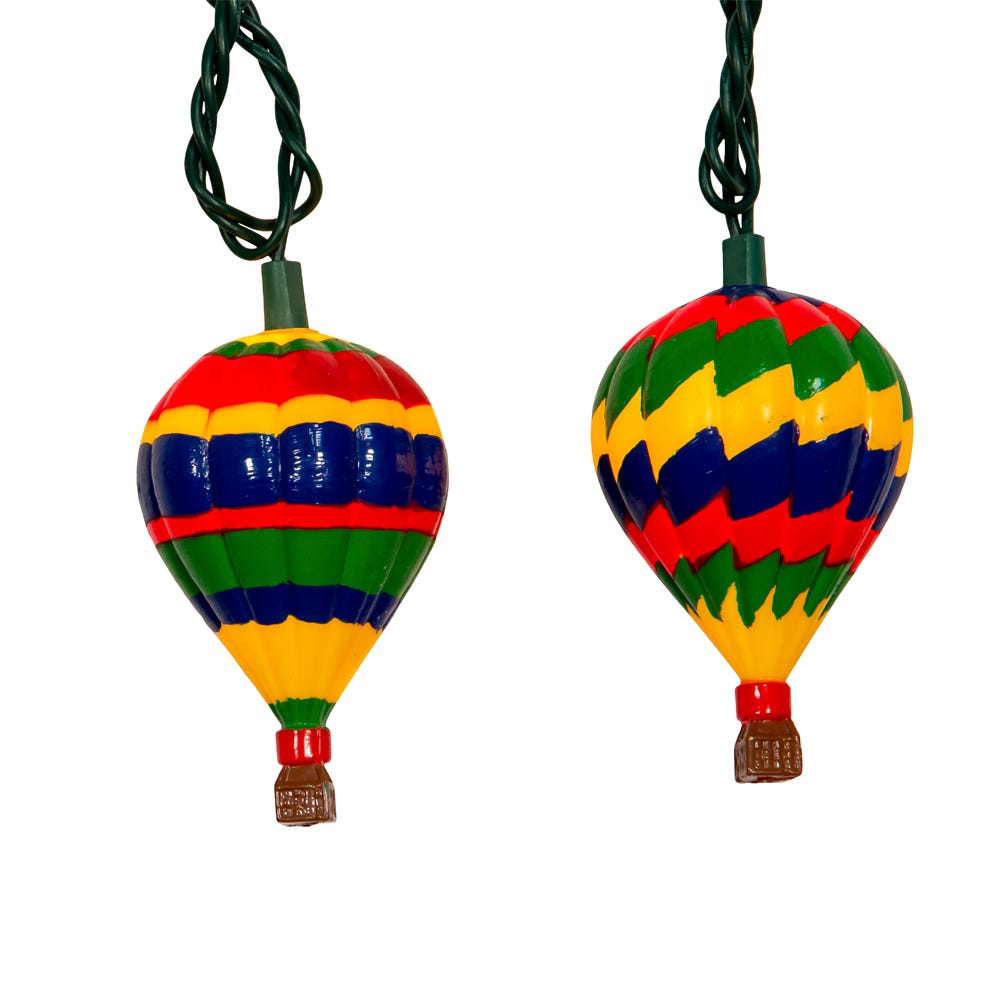 Kurt Adler UL 10-Light Hot Air Balloons Light Set