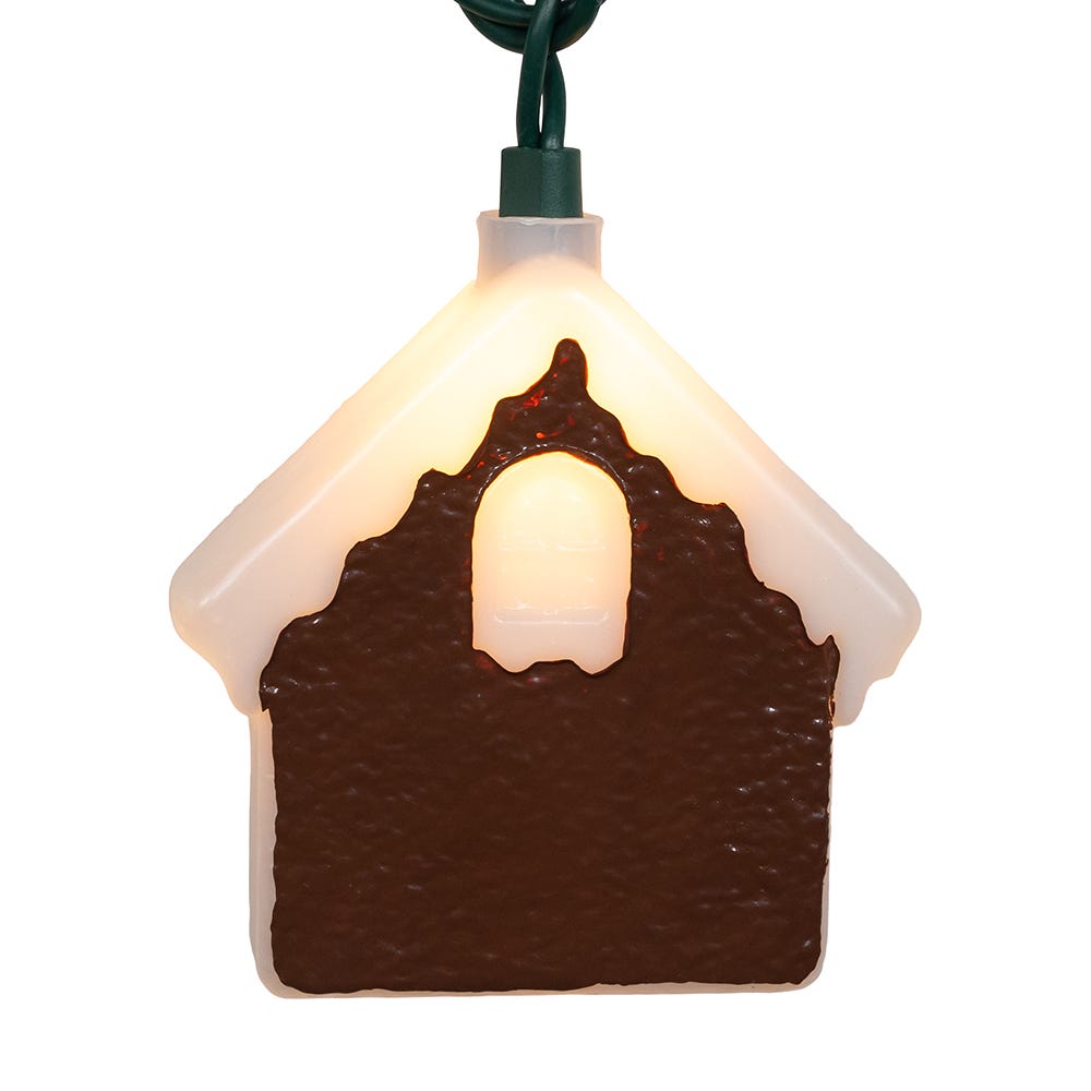 Kurt Adler UL 10-Light Gingerbread House Light Set