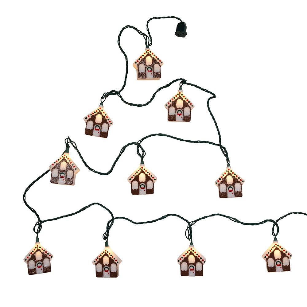 Kurt Adler UL 10-Light Gingerbread House Light Set