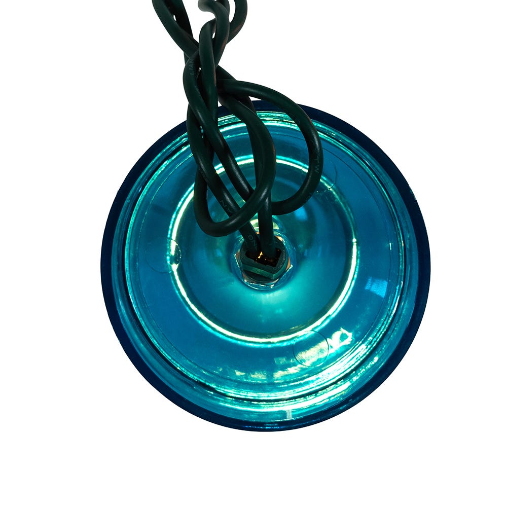 Kurt Adler 12-Foot UL 10-Light Margarita Glass Light Set With Green Wire