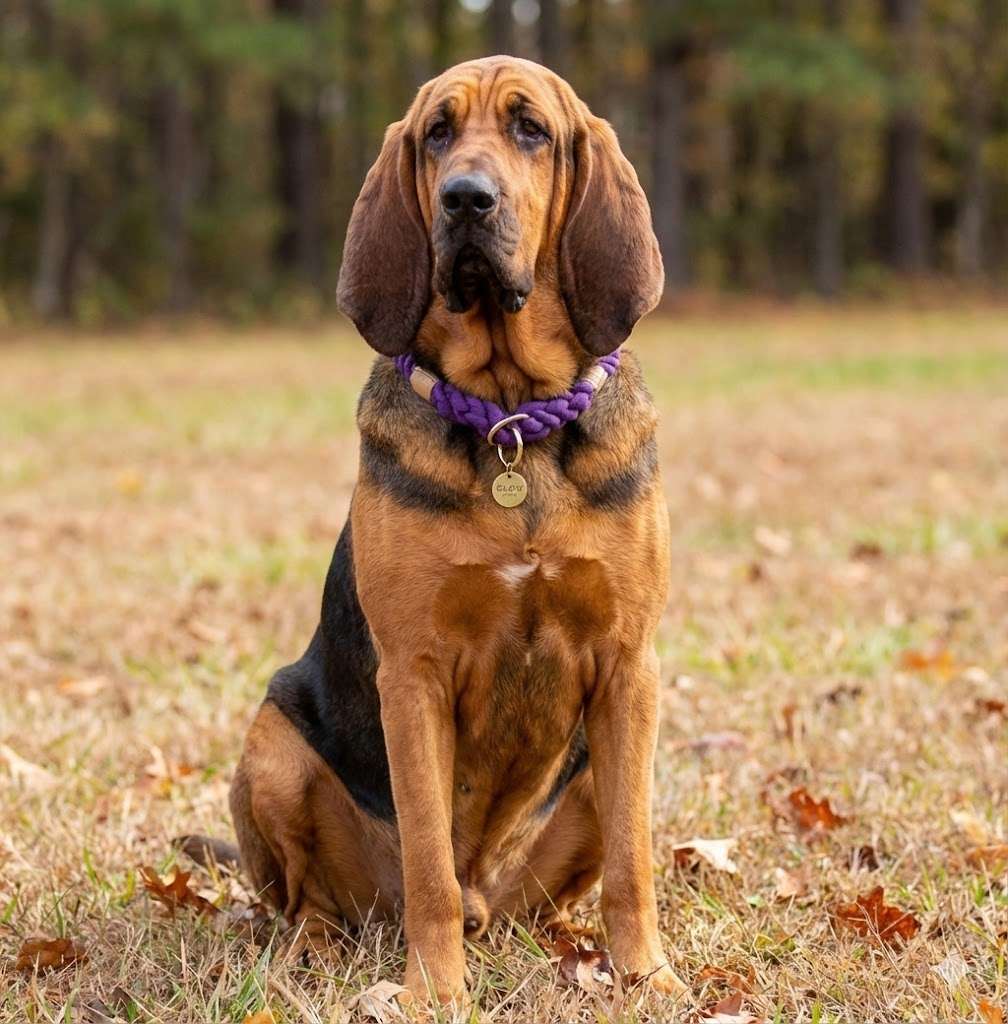 Glow Pups: Purple Stylish Rope Slip Dog Collar