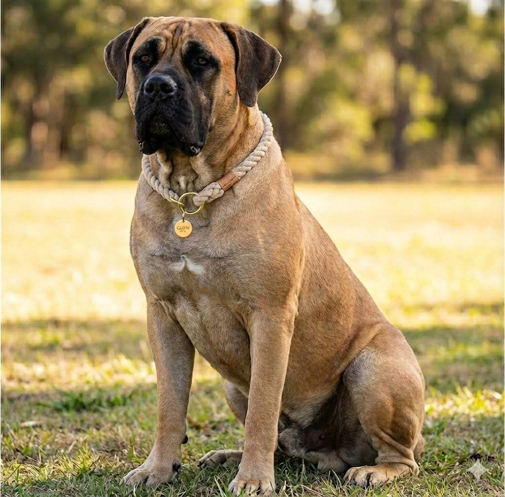 Glow Pups: Neutral Rope Dog Collar