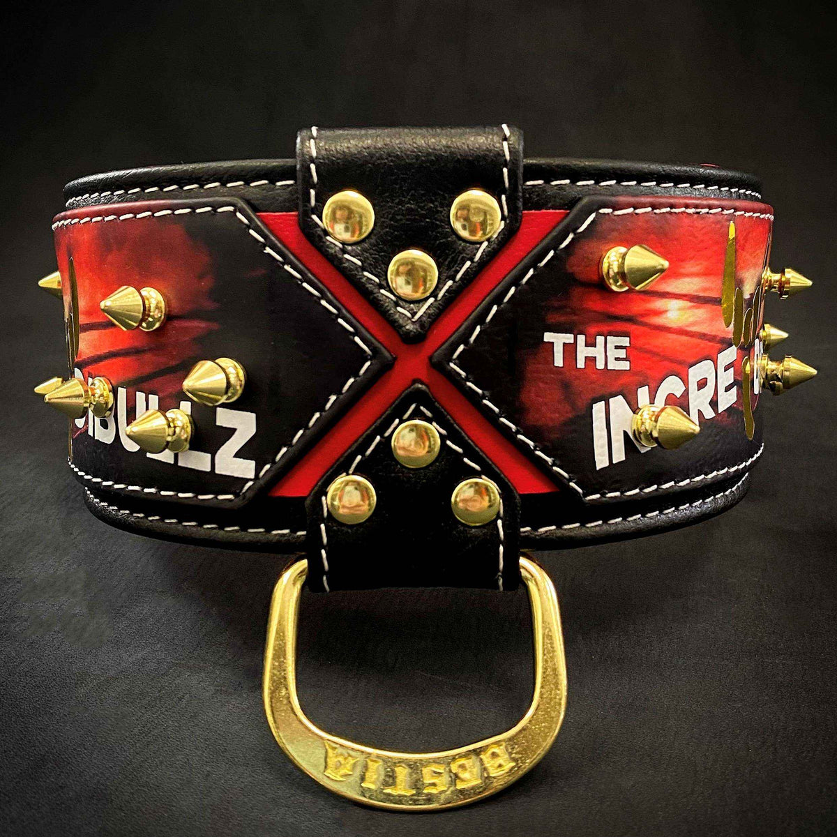 Bestia The Incredibullz Royalty Leather Dog Collar