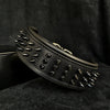 Bestia Dog Gear Genuine Leather Dog Collar - Black