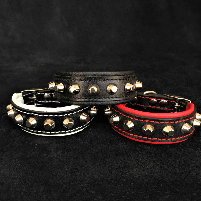 Bestia Rock Leather Dog Collar