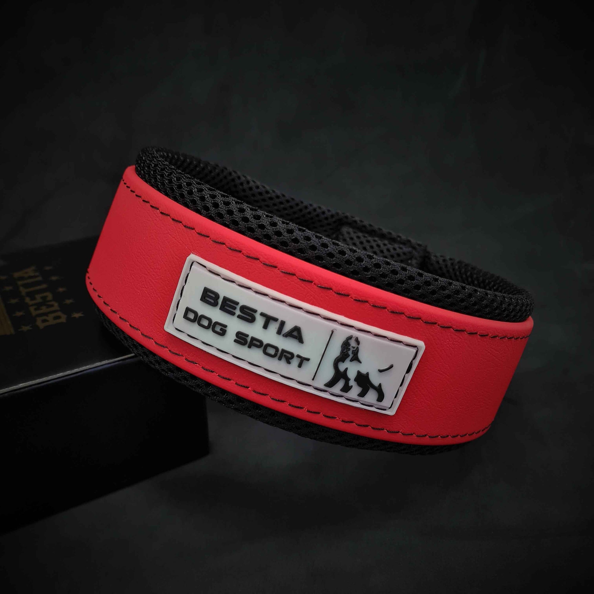 Bestia Dog Sport Red Dog Collar