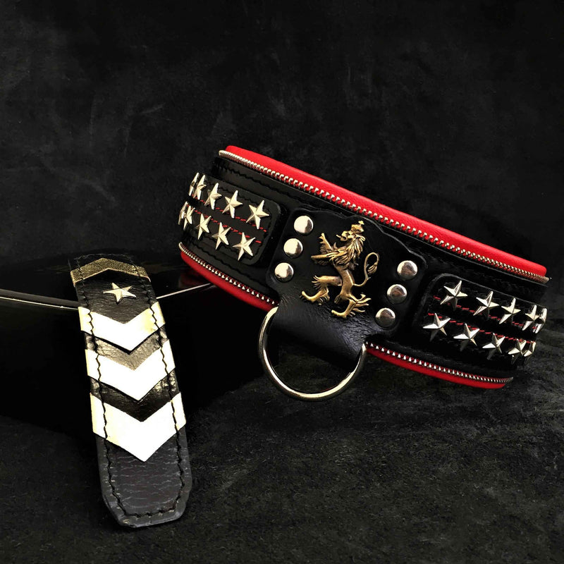 Bestia Unique General Leather Large Breed Dog Collar