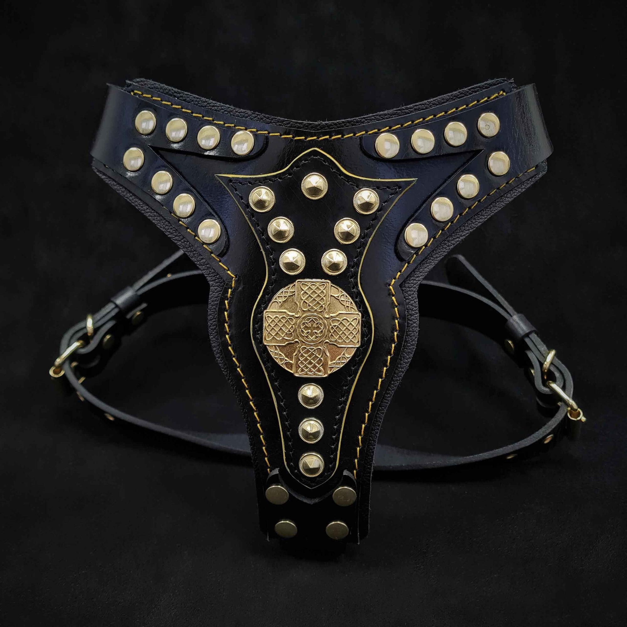 Bestia Maximus V2 Leather Medium Dog Harness
