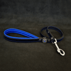 Bestia Dog Gear Genuine Leather Dog Collar - Blue