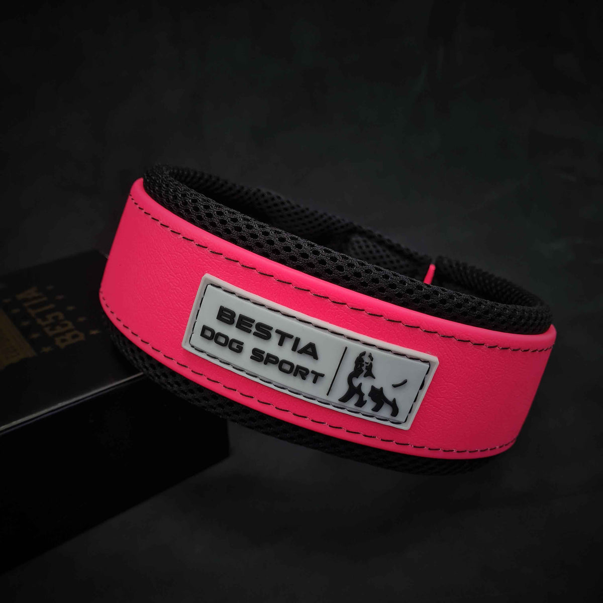 Bestia Dog Sport Neon Pink Dog Collar