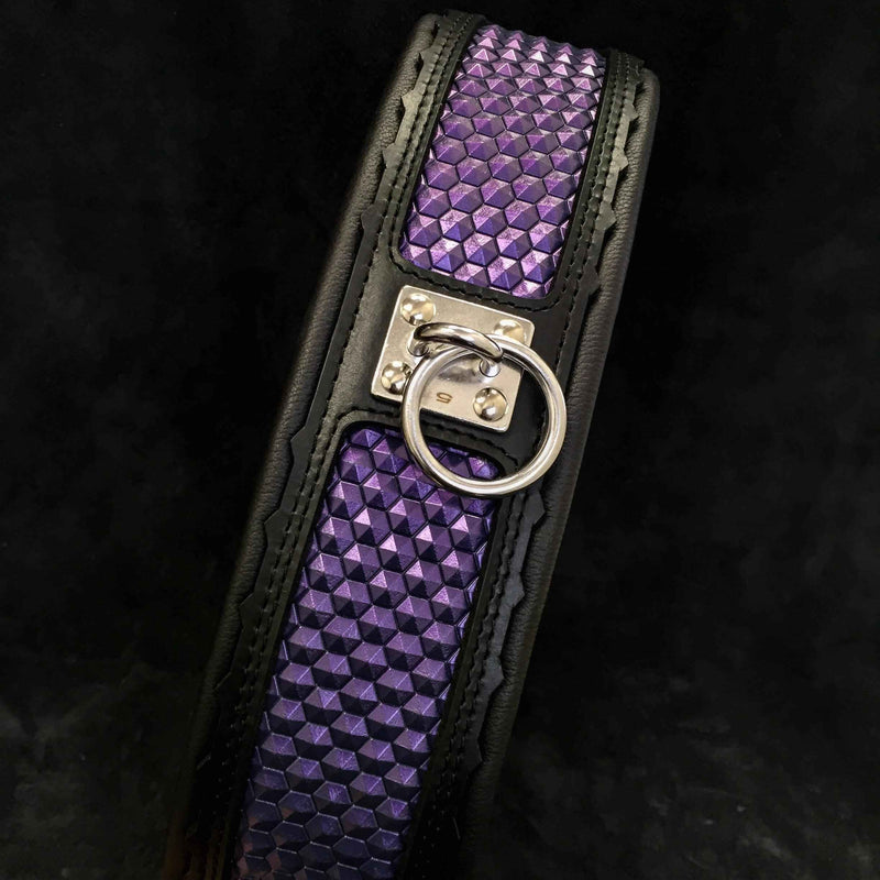 Bestia Hexagon Limited Edition Exclusive Design Limited Edition Leather Dog Collar