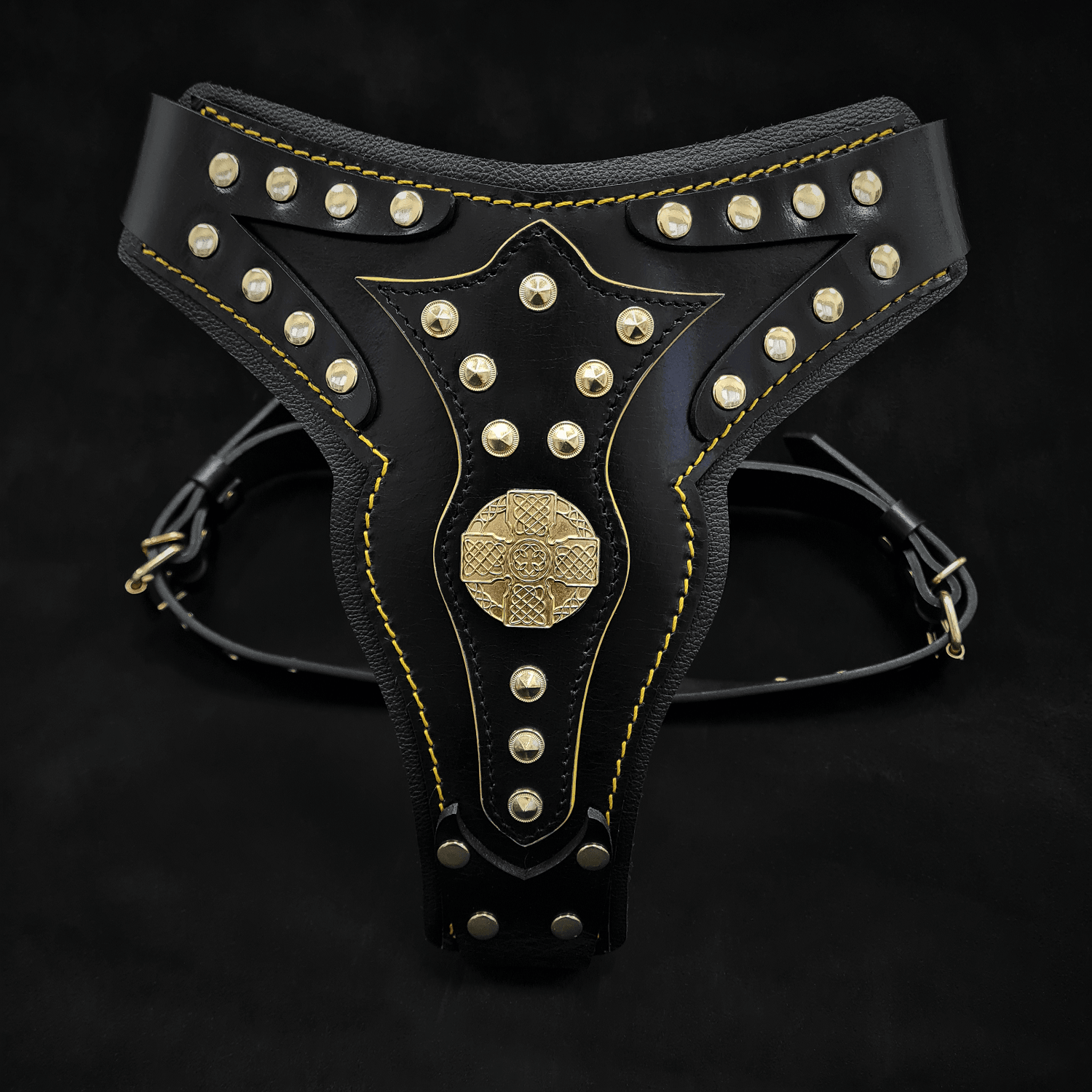 Bestia Maximus V2 Leather Dog Harness
