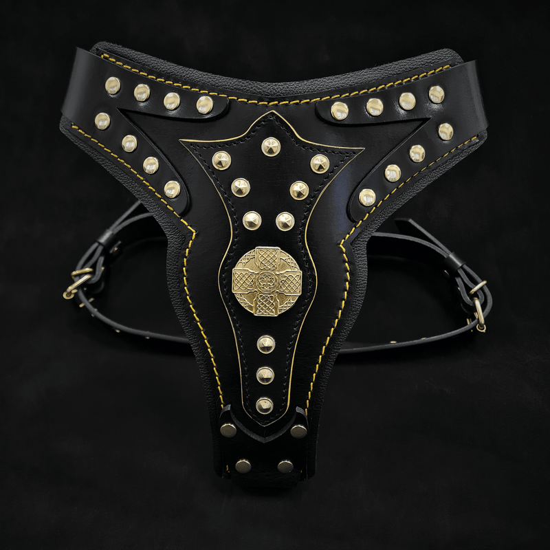 Bestia Dog Gear The "Maximus" harness V2 Genuine Leather pet supplies