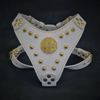 Bestia Dog Gear Genuine Leather Dog Harness - White/S
