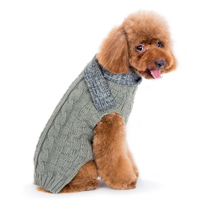 DOGO Urban Cable Scarf Dog Sweater