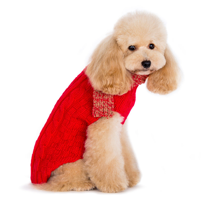 DOGO Urban Cable Scarf Dog Sweater