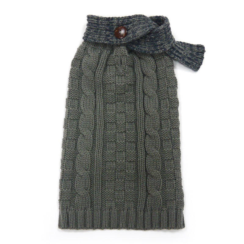 DOGO Urban Cable Scarf Dog Sweater