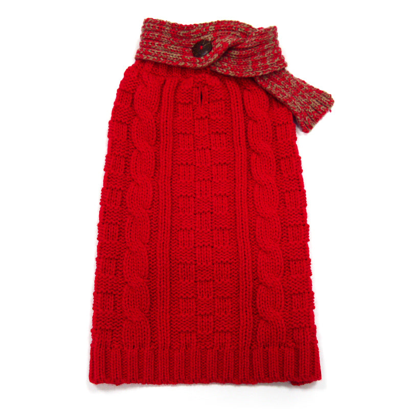 DOGO Urban Cable Scarf Dog Sweater