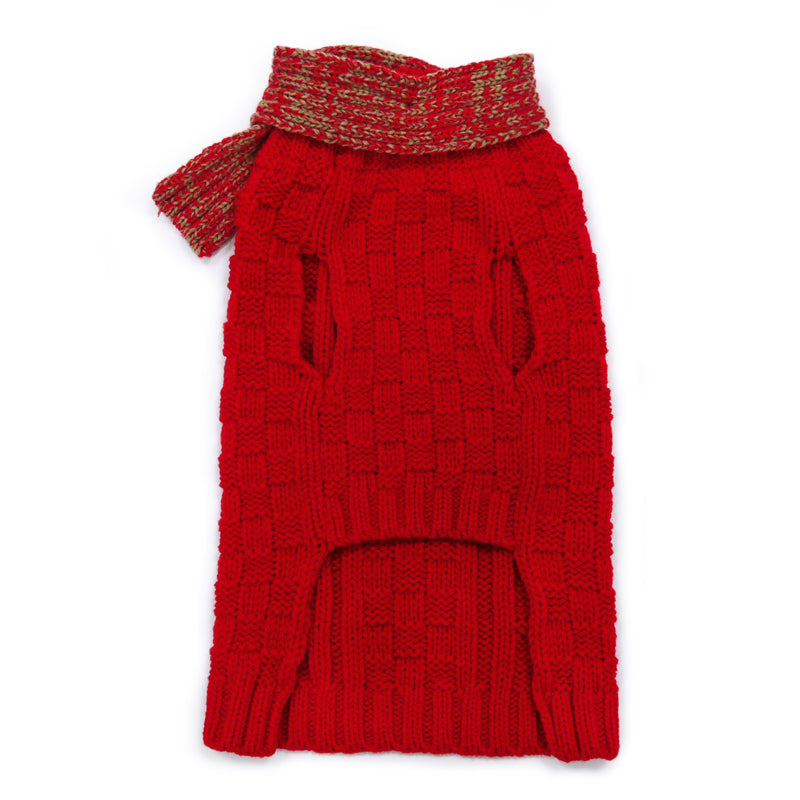 DOGO Urban Cable Scarf Dog Sweater