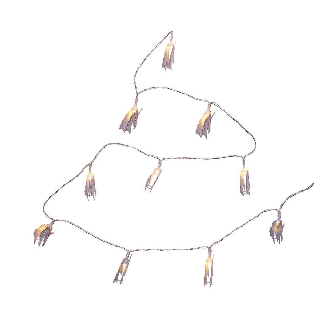 Kurt Adler Battery-Operated 10-Light USB Metal Unicorn Light Set