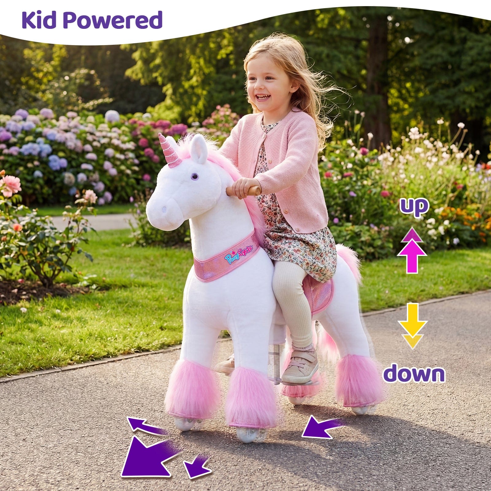 Model U Ride-On Unicorn Age 3-4 Pink