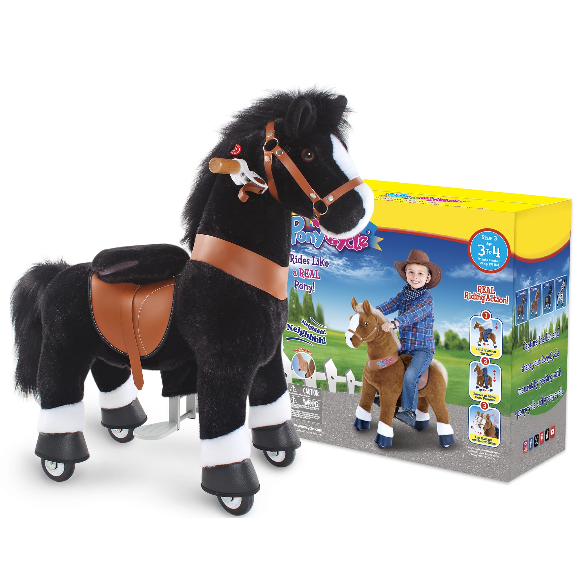 Model U Horse Toy Age 3-4 Black