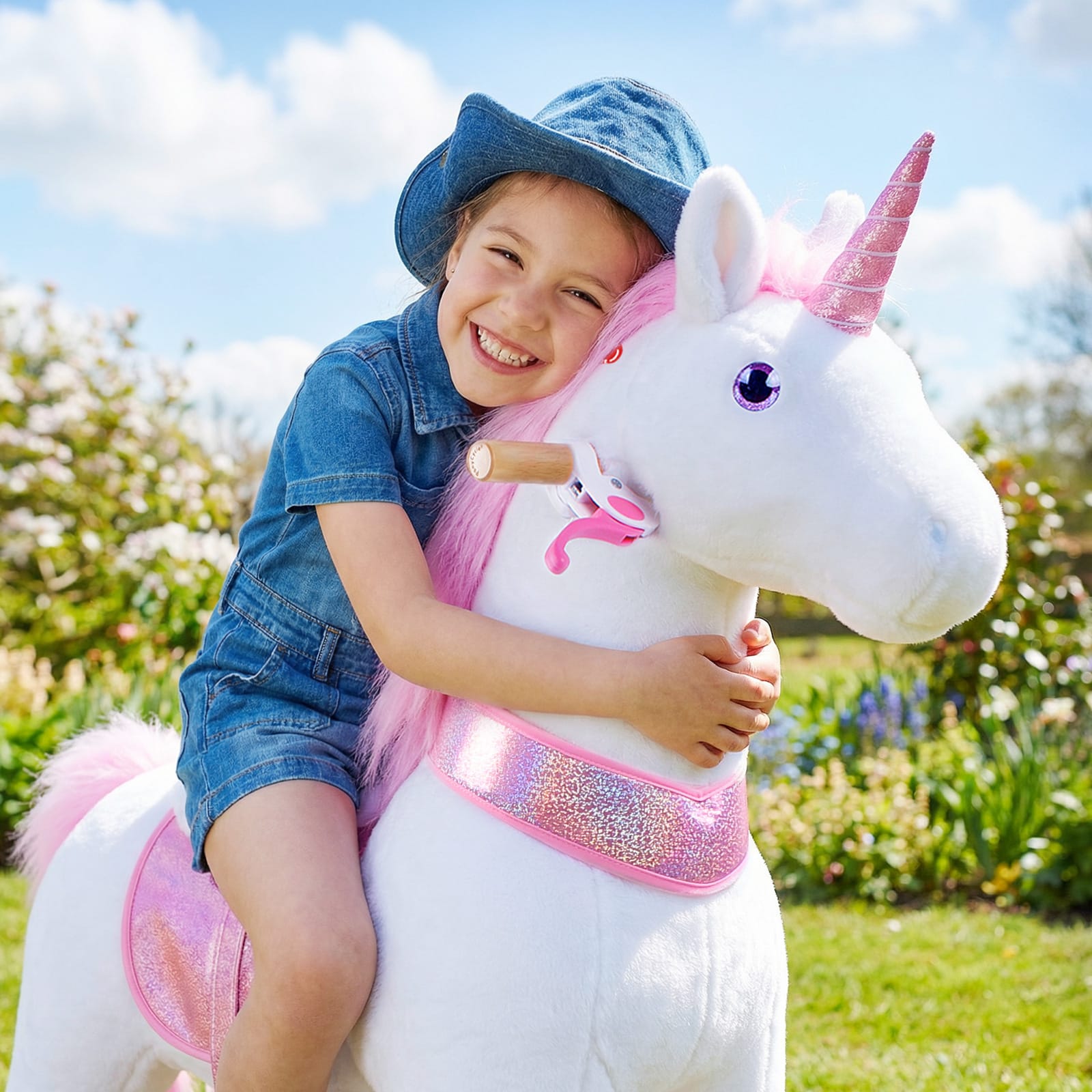 Model U Ride-On Unicorn Age 4-7 Pink