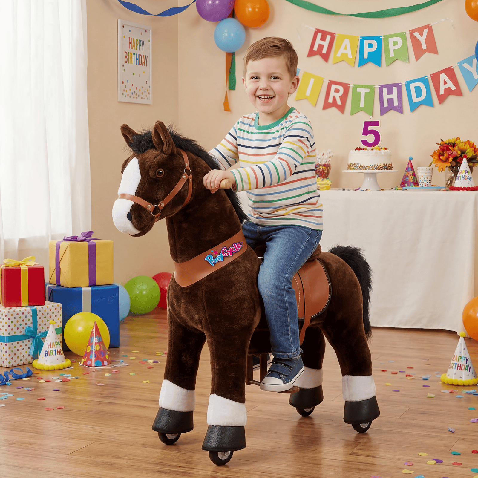 Model U Riding Horse Toy Age 4-7 Chocolate