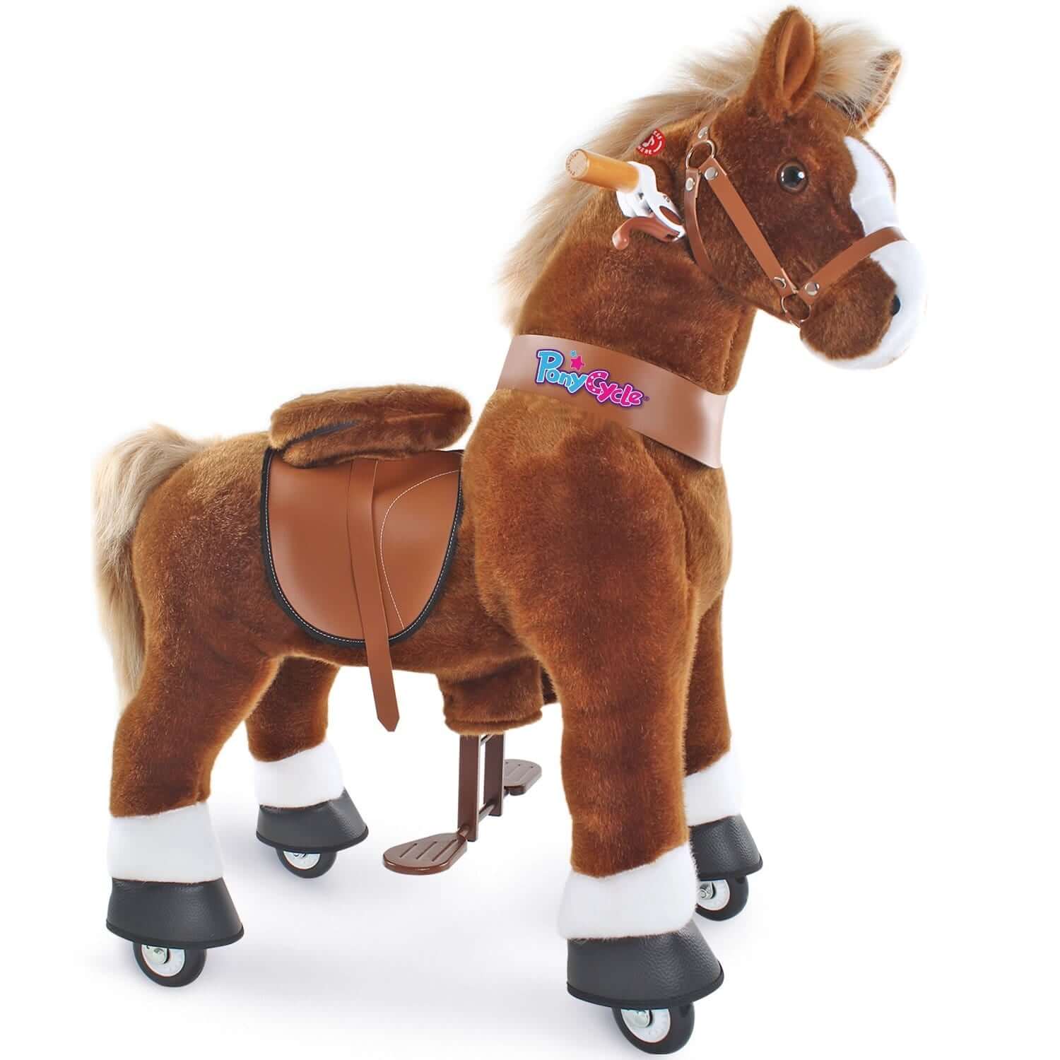 Model U RideOn Pony Toy Riding Horse Age 4-7 Brown