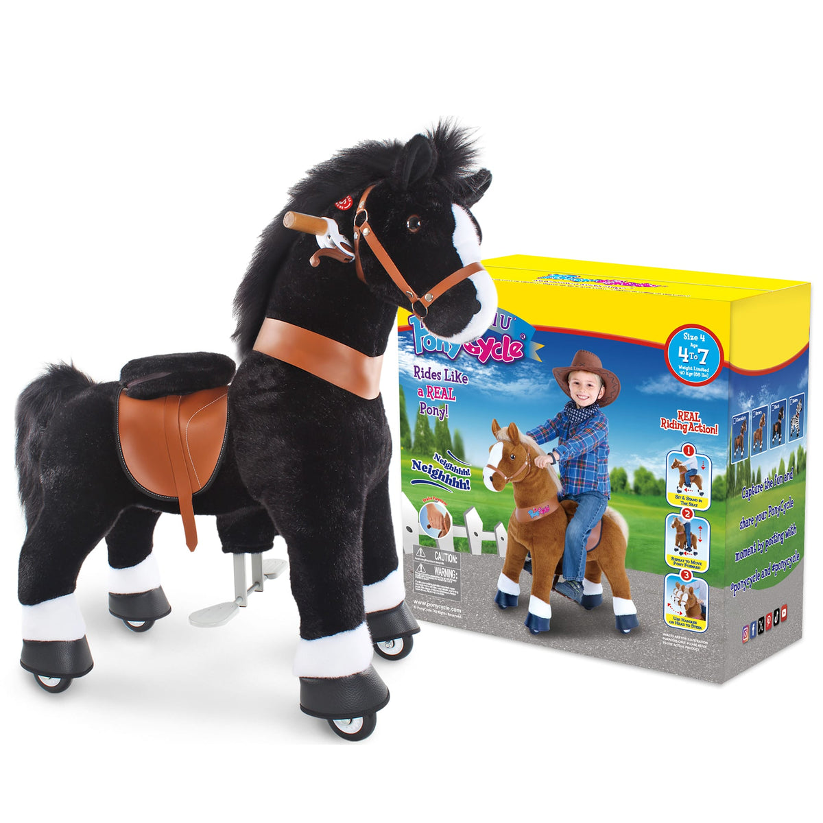 Model U Horse Age 4-7 Black | HT Animal Supply