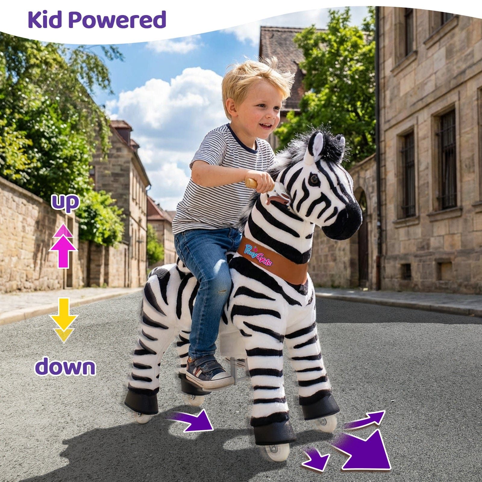 Model U Ride-On Animal Zebra Age 4-7