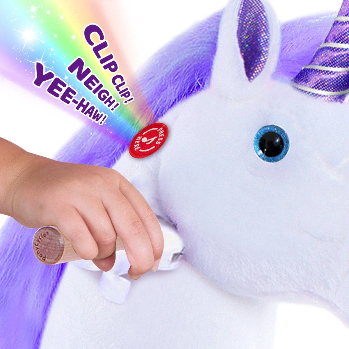 Model U Unicorn Ride-On Toy Age 7+ - Purple