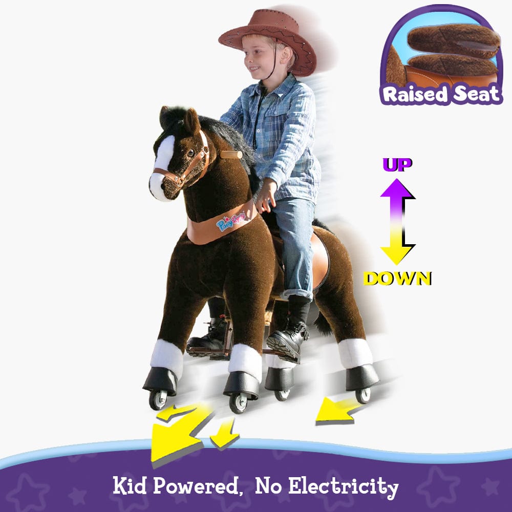 PonyCycle Large Ride On Horse - Chocolate