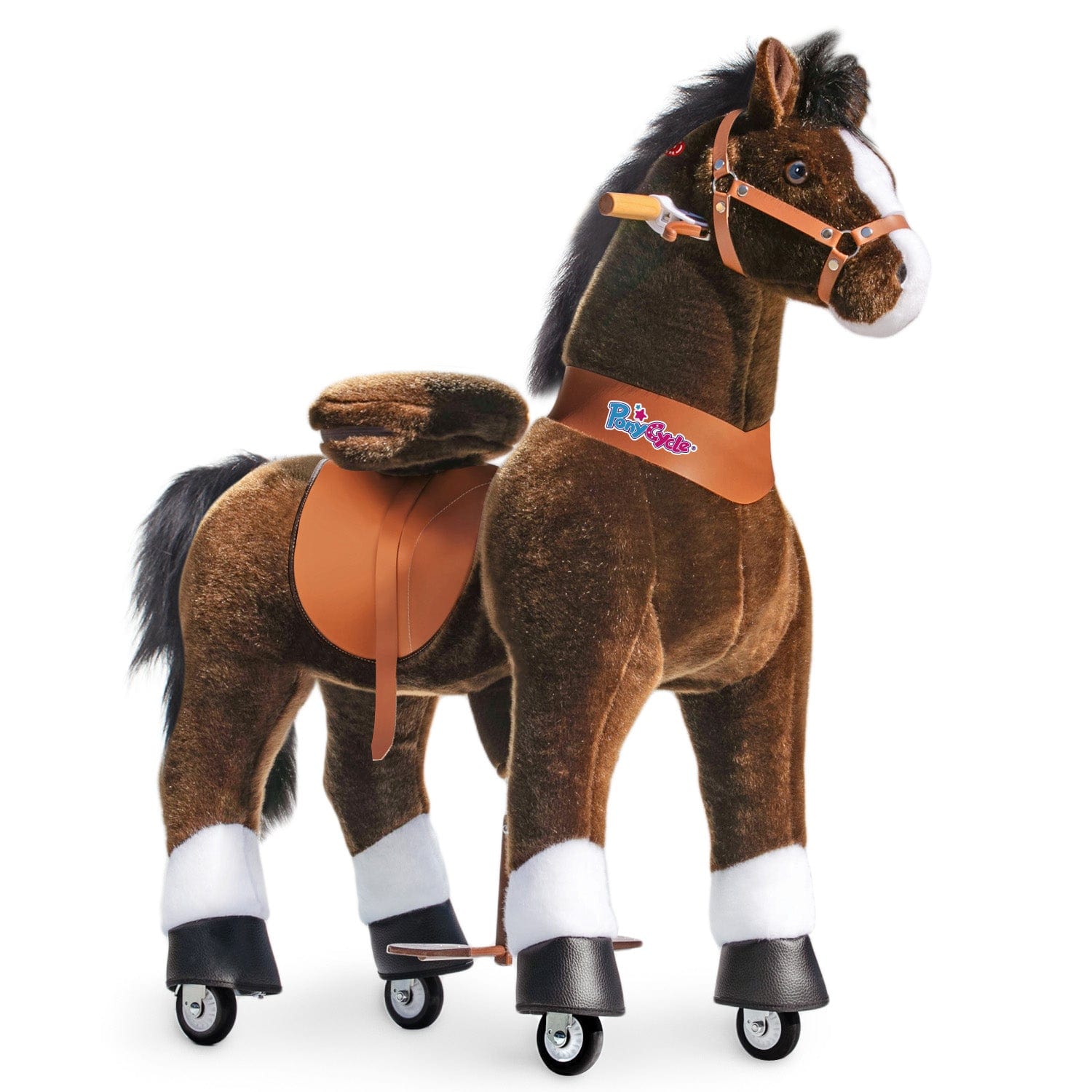PonyCycle Large Ride On Horse - Chocolate