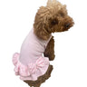 Velour Dress with Pink Bow  and Pearls