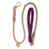 Vintage Purple Washable Velvet Animal Leash